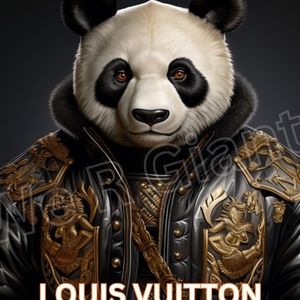 Louis Vuitton Art Kung Fu Prince Panda Bear 11x14 Print By Denardai